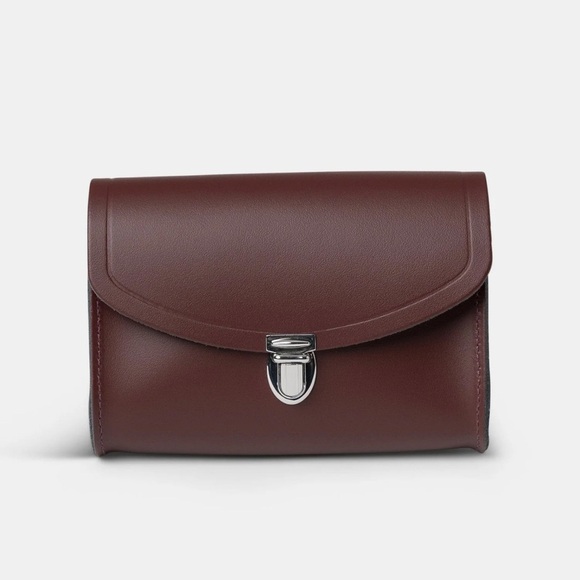 The Cambridge Satchel Company Handbags - Cambridge Satchel|Women’s The Pushlock Leather Crossbody Bag Monogrammed( MJA)